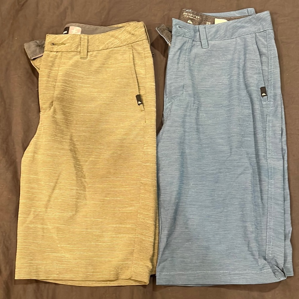 Bundle of two Quicksilver Amphibian shorts size 29 waist